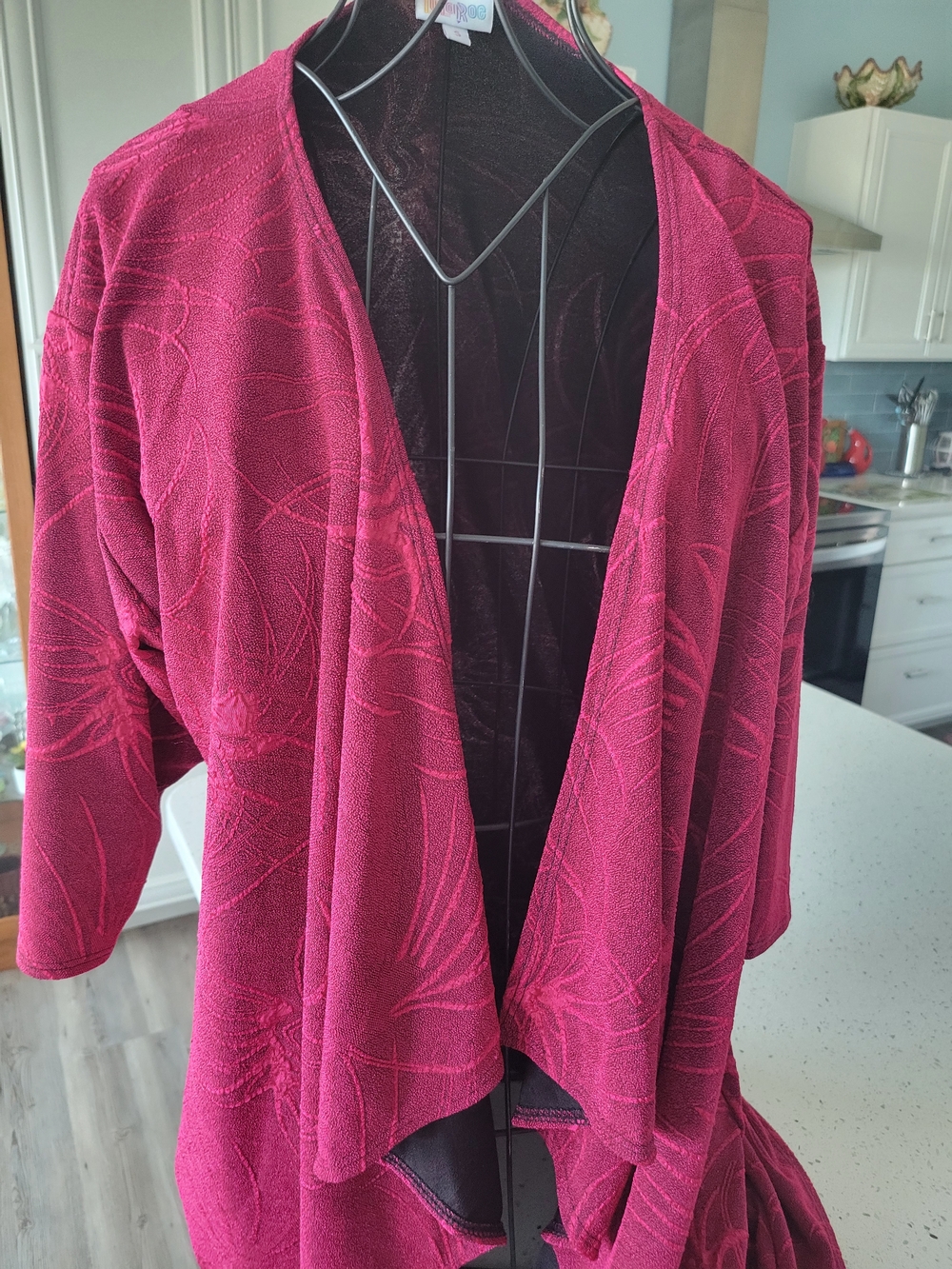 LuLaRoe Open-Front Cardigan in Berry